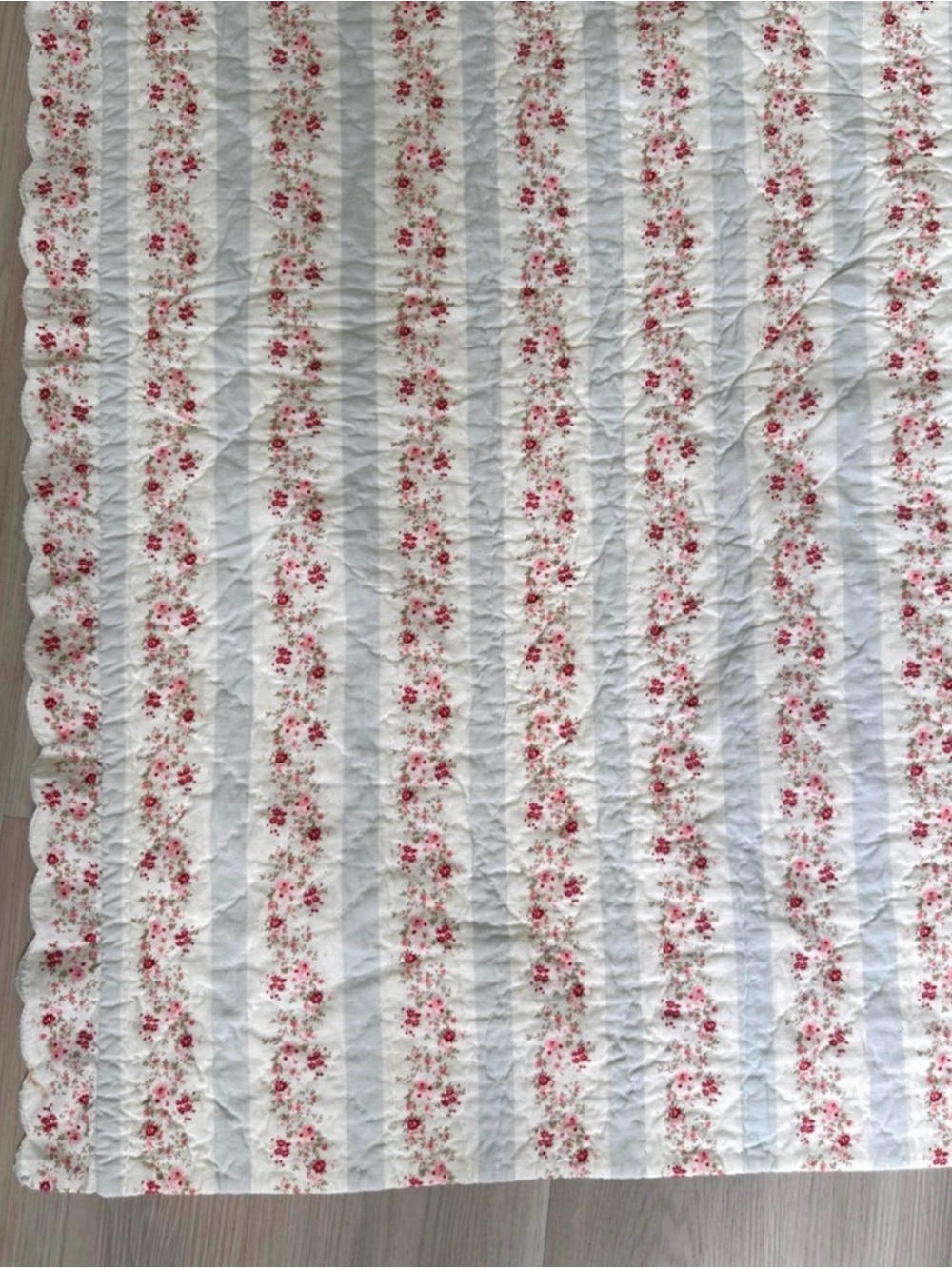 Simply Shabby Chic Floral Striped Twin blanket